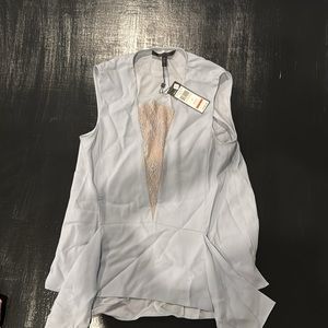 WHITLEE  BCBG top, blue smoke brand, new tags, size small
